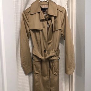 New York and Co Camel Trench Coat.